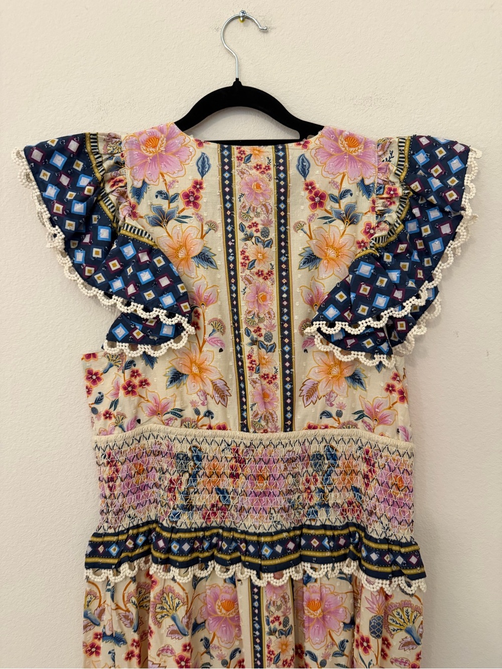 FARM Rio Superbloom Tapestry Maxi Dress Size Medium Feminine Resortwear Summer - Picture 5 of 11